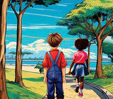Gem and Brin Like to Walk