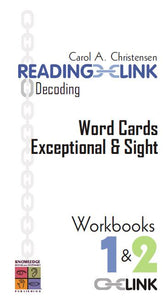 Decoding Word Cards Exceptional and Sight Workbooks 1-2 9781741620344