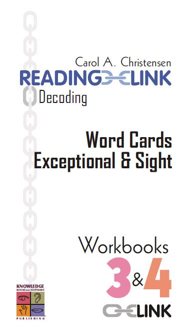 Decoding Word Cards Exceptional and Sight Workbooks 3-4 9781741620351