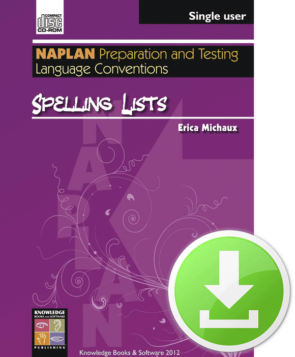 Spelling Lists (Downloadable File)