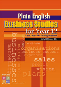 Plain English Business Studies for Year 12 9781741621990
