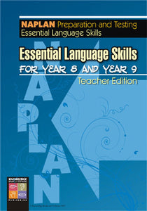 Essential Language Skills for Year 8 and Year 9: NAPLAN Teacher Edition 9781920696481