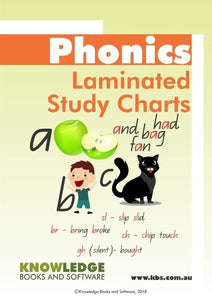 Phonics Starter Pack of 6 Laminated Charts PHONIC-SP06